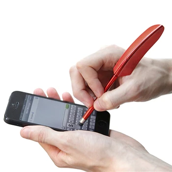 Fjer Universal Kapacitiv Stylus Touch Screen Pen Til iPhone 5 Tablet-PC, Mobiltelefon Drop Shipping 33209