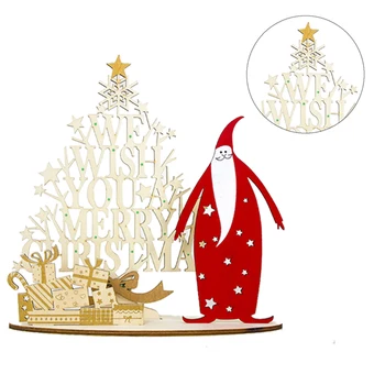 Glædelig Jul Træ-Angel Får DIY Jul Splejse Ornamenter Børn Julegave til 2019 Nye År Part Dekorationer 25484