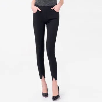 Gratis forsendelse Kvinders bukser y2k harajuku sweatpants shein Slim-fit plus size 5XXL strækning blyant bukser kvindelige Sorte leggings