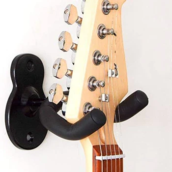 Guitar-vægophæng Væggen Krog Black Metal Guitar Holder til Akustiske Elektriske Guitar Ukulele Banjo, Mandolin 4590