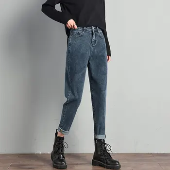 Harlan jeans kvinder lige løs vise, tynd, høj talje casual studerende new Han radise Sarouel Sværvægter 121