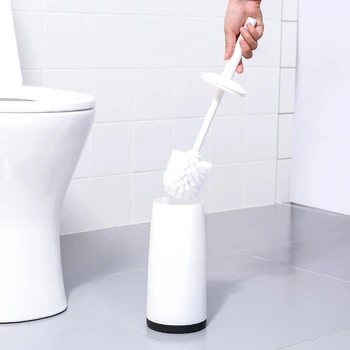Husstand Toilet Toilet Børste Sæt Rengøring Langt Håndtag for At Ingen blindgyder Kreative Toilet Børste Gratis Stansning Blødt hår 15761