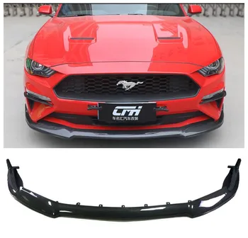 Høj kvalitet Carbon Fiber/ABS Primer Kofanger Front Lip Protector Passer Til Ford Mustang 2018 2019 2020 13672