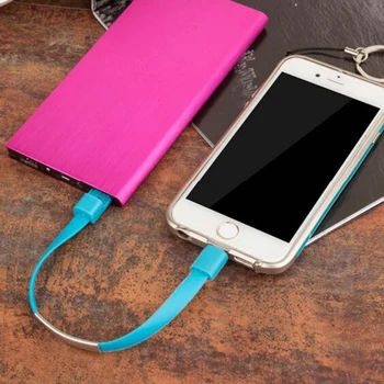 Høj Kvalitet Udendørs Farverige Mini-Micro-USB-Armbånd Oplader Data Sync Oplader Kabel Ledning Til iPhone 5 6s 5s 6 7 X Plus 45769