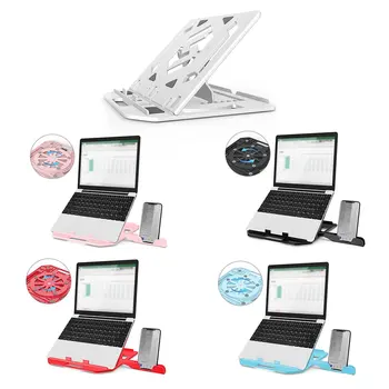 Højdejustering Laptop Stand Til Macbook Lenovo-Computer, 360 Graders Roterende Bunden Notebook Cooling Pad Beslag Telefonen Stå 7347