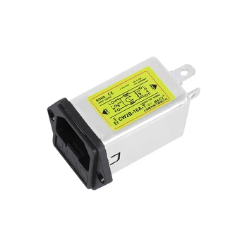 IEC-ind Modul med en Enkelt Sikring AC 220 Strømforsyning Filter EMI Anti-indblanding CW2B-1A/3A/6A/10A-T(D1) Power Filter