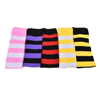 JCAAAP 1 Pair 9 Colors Women Girls Over The KneeThigh High Long Striped Socks 47700