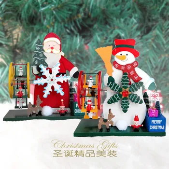 Julepynt træ-music box Santa snemanden music box dekoration 13694