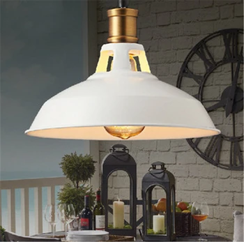 JW Vintage Vedhæng Lys Loft Pendel Retro Hængende Lampe Lampeskærm til Restaurant /Bar/café Hjem Belysning Luminarias