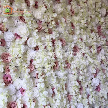 Kunstig Blomst Væg Blomster Rose Baggrund for Brylluppet Part Dekoration 28378