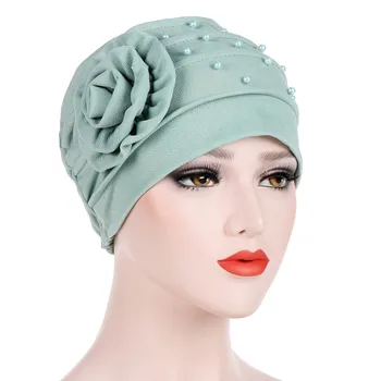 Kvinder, Muslimske Strække Turban Hat Kemo Cap Hårtab Hoved Tørklæde Wrap Hijib Cap 10502