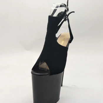 LAIJIANJINXIA Nye 20cm høj-heeled store størrelse sko super højhælede natklub kvinders sko sexy fisk, sandaler, høje sko 43988