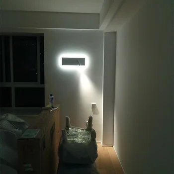 LED væglampe soveværelse sengens hovedgærde lys L40CM W12CM ledede Studiet stue Sconce Justerbar med on/off switch væglampe 26379