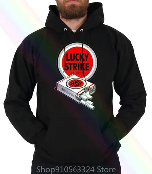 Lucky Strike Retro Nist Hoodie Sweatshirts Kvinder Mænd