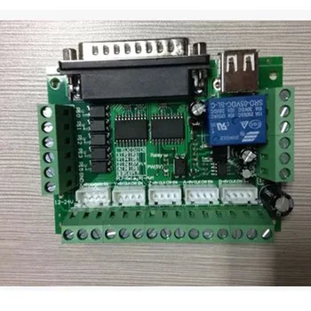 MACH3 engraving machine interface board, 5-akse stepper motor driver, cnc-med optokobler isolation, med USB-kablet 8605