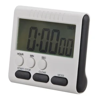 Magnetisk LCD Digital Køkken Nedtællingsur Alarm med Stå Køkken Timer Praktisk Madlavning Timer Vækkeur 8462