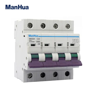 ManHua 4P 20A MK63H-C20 CB CE-Certificeret Beskyttelse mod Overbelastning Miniature Circuit Breaker 5167