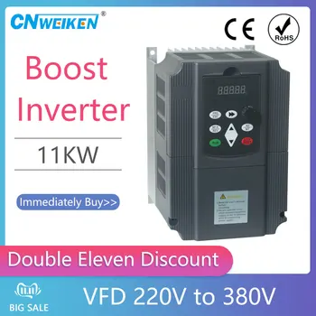 Micro Inversor 1.5 KW 1-fase 220V til 380V AC Variabel Frekvens Kørsel VFD-Speed Controller frekvensomformer 52948