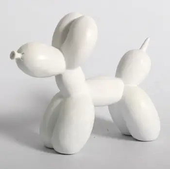 Moderne Harpiks Ballon Dog Ornamenter Home Office Desktop Figurer Håndværk Stue Kage Bageri Indretning Dekoration Kunst