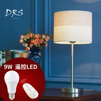 Moderne Kortfattet LED bordlampe Soveværelse natbordet Lampe Intelligent RC Desktop Dekorative Lys Nordiske Stue bordlampe 6141