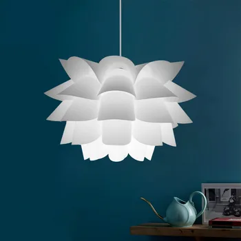 Moderne Lotus Vedhæng Lys Blomst Lampeskærm Pendel Nordiske Hanglamp Til Soveværelse Stue Kreative DIY-pendel E27 8084