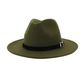 Mænd & Kvinder Vintage Bred Hat med Bælte Spænde Justerbar Outbacks Hatte