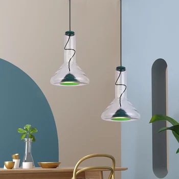 Nordisk glas bolden crystal led-lys lysekrone i loftet cocina accesorio hængende lampe led-væg moon lamp avizeler soveværelse