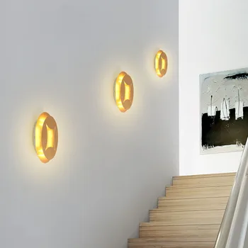 Nordisk Postmoderne Luksus Guld Folie LED væglampe Wall Sconces Lys i Soveværelset, sengelampe, Væg Kunst, Indretning lamper