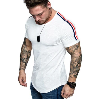 Ny mænds korte T-shirt fashion star løs bomuld T-shirt oanatz alpha Amerikansk store mænd af 3568