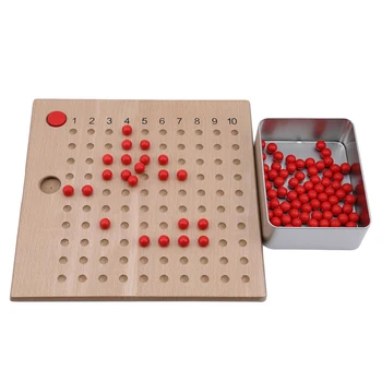 Ny Træ-Montessori Matematik Undervisningsmateriale Knobbed Cylinder Blokke Læring, Undervisning Matematik Toys Puslespil Til Børn 6659