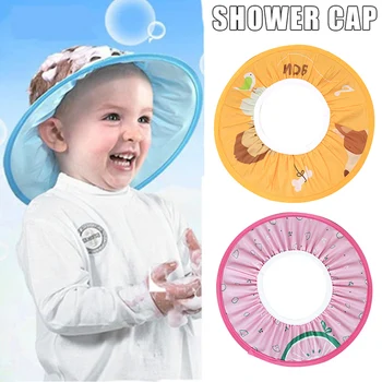 Nye Hot Vandtæt Fleksibel Baby Cap Øre Beskyttelse af Øjne Soft Shampoo Badning Beskyttelse Hat Til Børn SMD66 23895