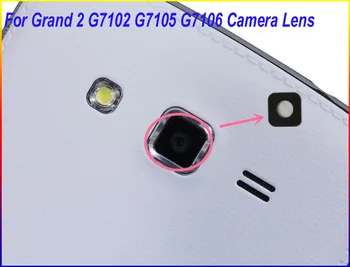 Nye Originale Bageste Kamera på Bagside Glas Linse Med Klæbemiddel Til Samsung Galaxy Grand-2 G7102 G7105 G7106 G7108 10stk/masse 17165