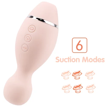 OLO Oral Sex Suge Dildo Sugende Vibrator 6 Suge Tilstande Brystvorter G-Spot Massage Vibrerende Sucker Sex Legetøj Til Kvinder