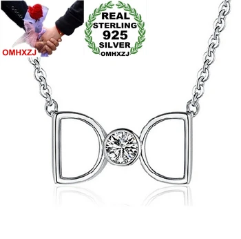OMHXZJ Engros smykker geometriske Bue kvinde Kpop star fashion 925 sterling sølv Charms vedhæng PE43 10323