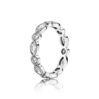 Original 925 Sterling Sølv krystal Zircon Ring Dragende Strålende Marquise Europa, Ring For Kvinder Wedding Party Mode Smykker 4741