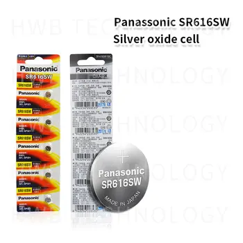 Original Panasonic 20pcs/masse SR616SW Sølv Oxid knapcelle Batterier D321 321 GP321 6.8 MM*1,6 MM 1.55 V Coin Batteri til Ur 18860