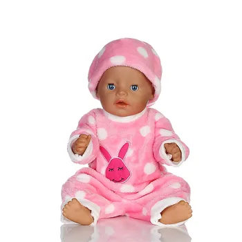 Pink Kanin Hat+jumpsuits Dukke Tøj Slid passer til 18 tommer ,43 cm , Børn, bedste Fødselsdagsgave N283 15712