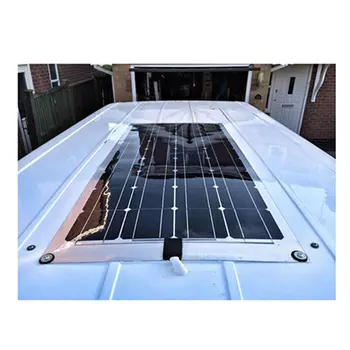 Placa Sol 100w fleksibel panel monocristalino fotovoltaico para Autocaravana