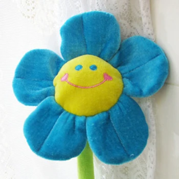 Plys Sun Flower med Bøjelige Stængler Smil Ansigt Fyldt Toy Home Decor Simulering solsikke Blomster til børn piger room 1616