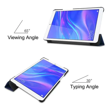 PU Læder taske Til Huawei MediaPad T5 8.0 tommer JDN2-W09/AL00 Tablet Flip Case Stå Smart Cover til Huawei Honor Pad 5 8.0