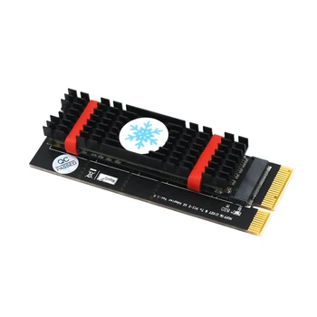 QINDIAN +Sort M. 2 SSD Køling M. 2 NVMe NGFF SSD TIL PCIE 3.0 X4-Adapter M Nøgle-Kort Understøtter PCI Express 3.0 x4 2230-2280 Størrelse M. 2 17802