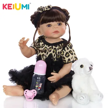 Reborn Dukke KEIUMI 55cm Reborn Baby Dolls Full Body Silikone Pige Oprindelige Levende Baby Doll Naturtro lille Barn Dukker Brithday Gaver 19832