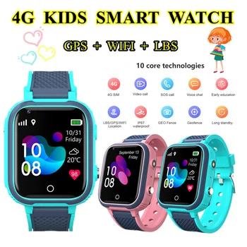 S21 Kids Smart ur 4G GPS WIFI Tracker SOS Video Opkald til Børn Anti Tabt Skærm 2296