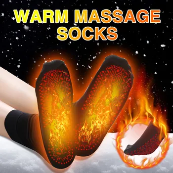 Self-varme Magnetiske Sokker Indlægssåler Selv Opvarmet Sokker Turmalin Magnetisk Terapi Vinter Varm Massage Sok Unisex Party Gave