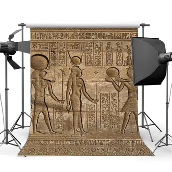 Shabby Egypten Baggrund Gamle Egyptiske Vægmaleri Baggrunde Gamle Farao og Hieroglyffer Baggrund