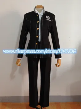 Shin Megami Tensei: Persona 4 P4 Cosplay Skole Dreng Uniform Kostume