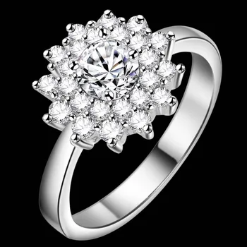 Shiny zircon perler charmerende Engros 925 smykker sølv forgyldt ring ,mode smykker Ring for Kvinder, /JFGKGEIB PHOQFQVI
