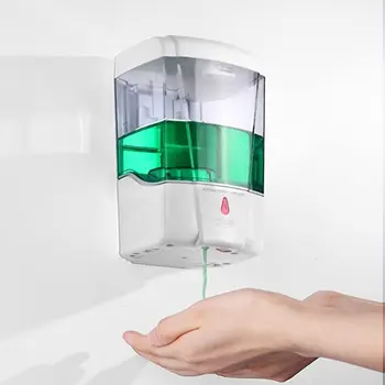 Smart Gel Alkohol Desinfektionsmiddel Hånd Sanitizer Automatisk Sensor sæbedispenser 700 ml vægmonteret sæbedispenser 27917