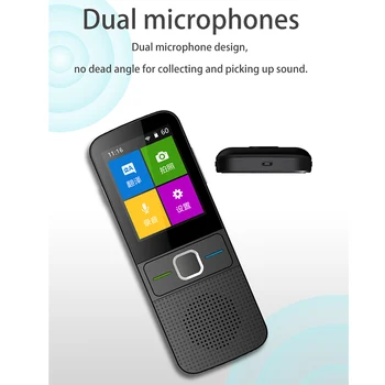 Smart Voice Oversætter To-Vejs Multi-Sprog Real-time WiFi Bærbare Oversættelse DJA99