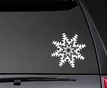 Snowflake Jul Bil Mærkat Brændstof Påmindelse Decals Kunst Bil Krop Indretning Klistermærker Aftagelig Vandtæt ZP0566 7250